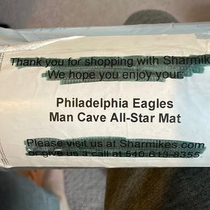 Philadelphia Eagles Man Cave All-Star Mat unopened perfect condition!